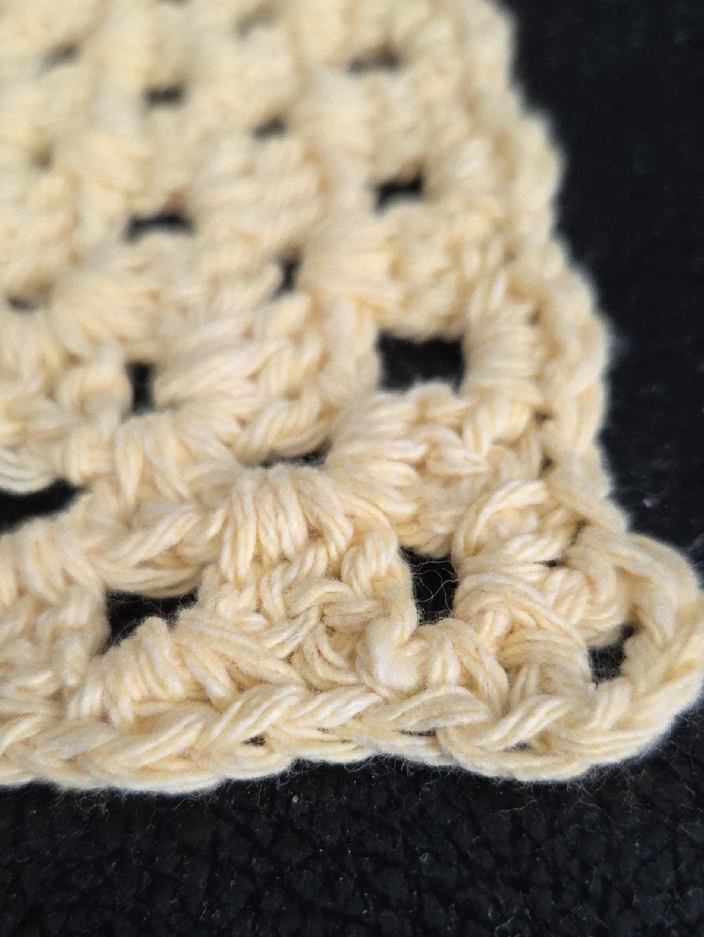 Handmade Crocheted Soft Butter Yellow 100% Cotton Dish & Wash Cloth Set Of 4